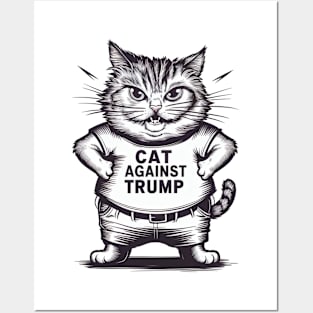 Cat Against Trump Posters and Art
